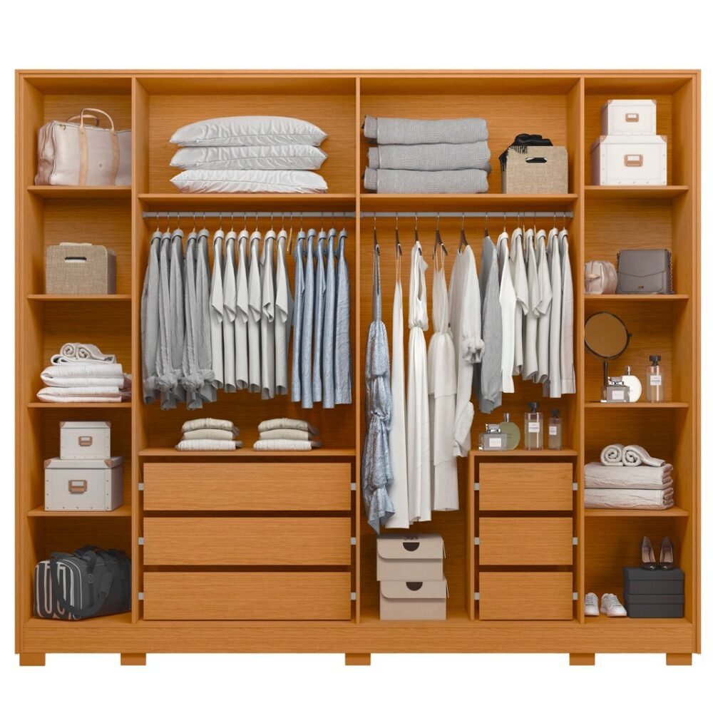 Ropero de 6 Ptas con Espejos - Entrega Inmediata