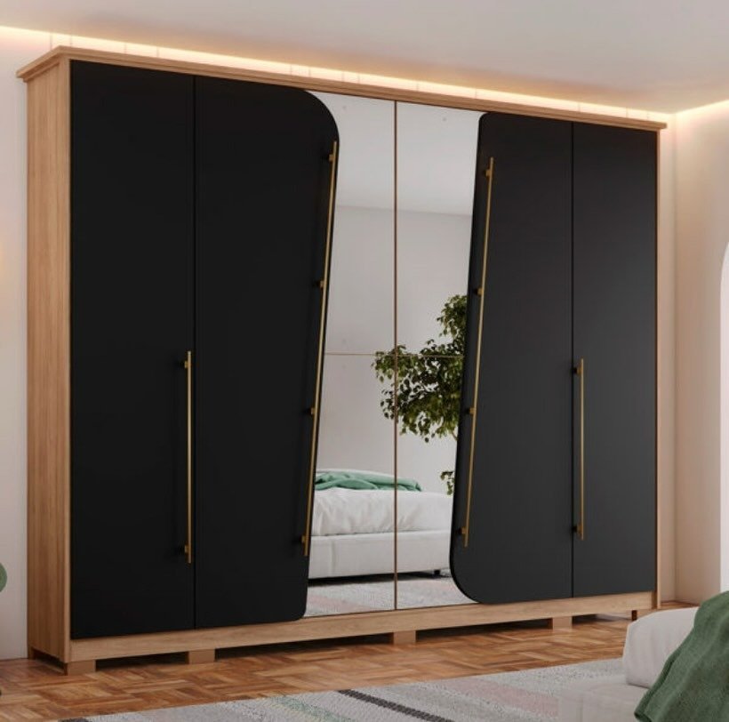 Ropero de 6 Ptas con Espejos - Entrega Inmediata