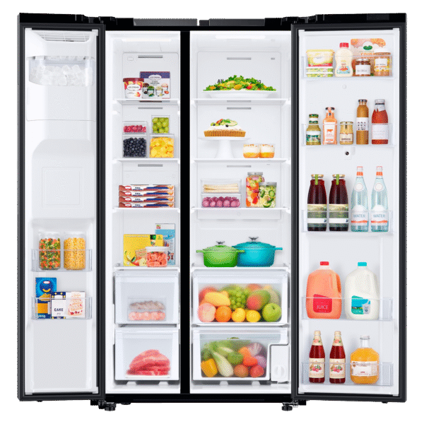 HELADERA SAMSUNG 585L SIDE BY SIDE FAMILY HUB BLACK RS58T5561B1/ZS - G