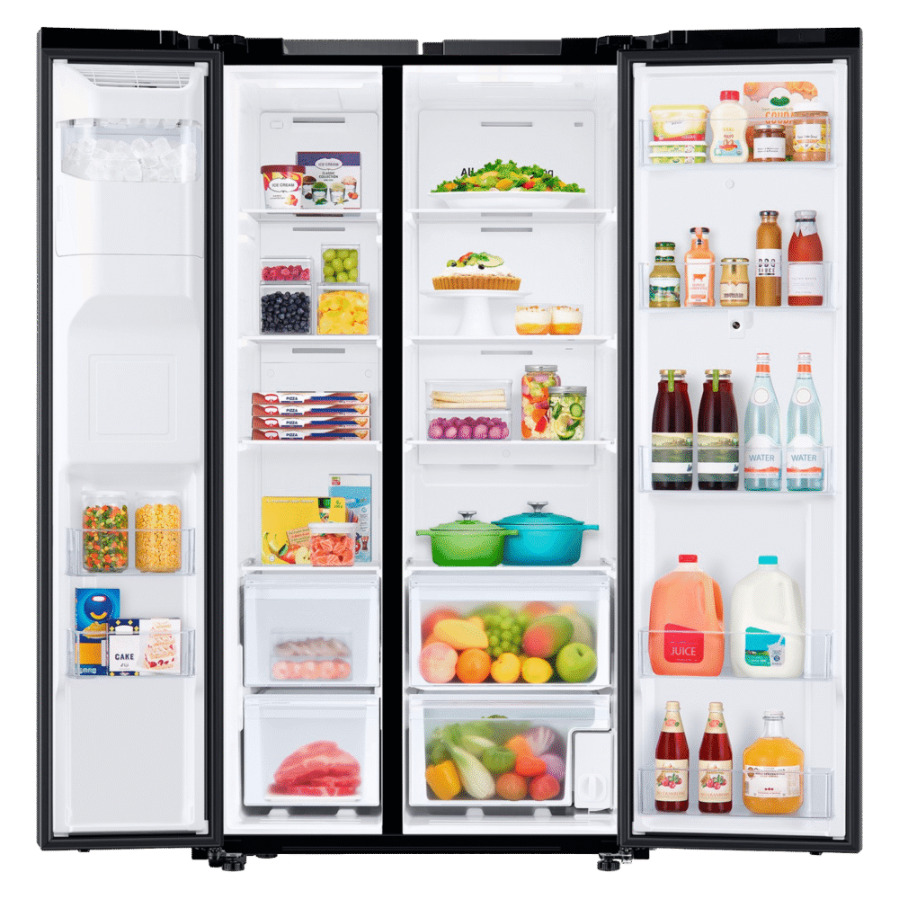 HELADERA SAMSUNG 585L SIDE BY SIDE FAMILY HUB BLACK RS58T5561B1/ZS - G