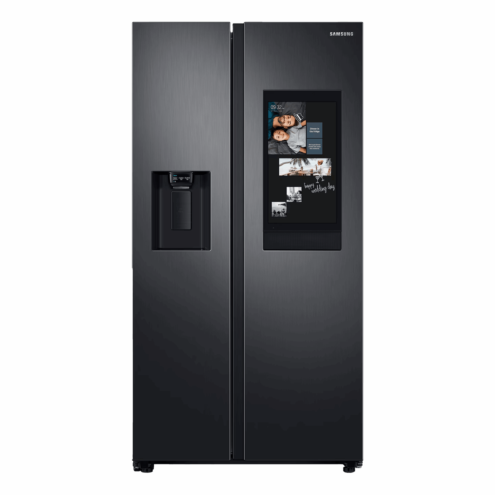 HELADERA SAMSUNG 585L SIDE BY SIDE FAMILY HUB BLACK RS58T5561B1/ZS - G