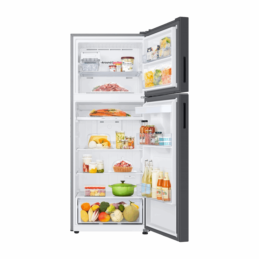 HELADERA SAMSUNG TOP MOUNT FREEZER AI ENERGY MODE 517L BLACK RT53DG6750B1EY - G