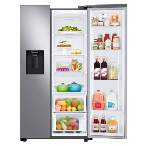 HELADERA SAMSUNG SIDE BY SIDE SPACEMAX 716L C/ DISP AGUA GRAY RS27T5200S9/EY - G