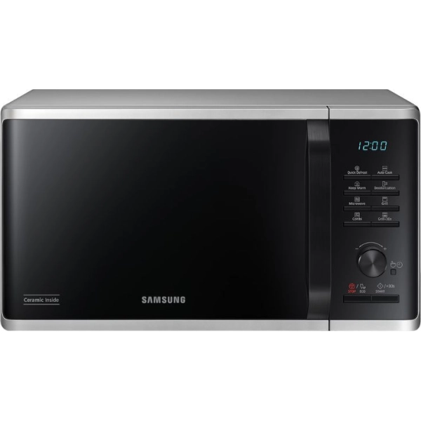 MICROONDAS SAMSUNG 23L C/ GRILL 800W SILVER MG23K3515AS/EC - E