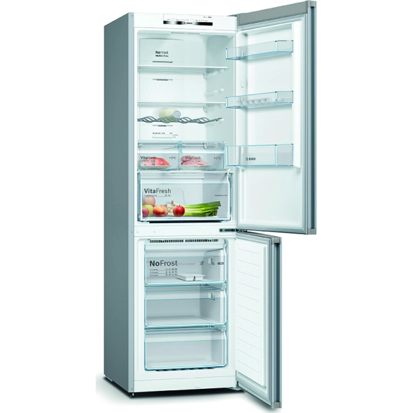 HELADERA COMBI BOSCH KGN36VIEA 326L /F/S /INOX ANTIHUELLAS /FUNCIÓN SUPER CONGEL