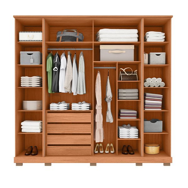 Ropero 6 puertas con espejo