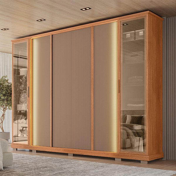 Ropero 6 puertas con espejo