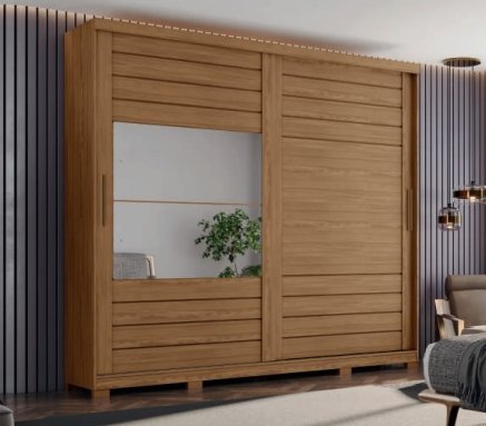 Ropero 2 puertas con espejo