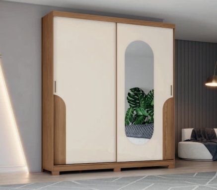 Ropero 2 puertas con espejo