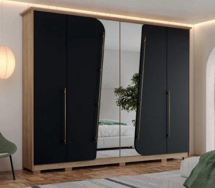 Ropero 6 Puertas con espejo