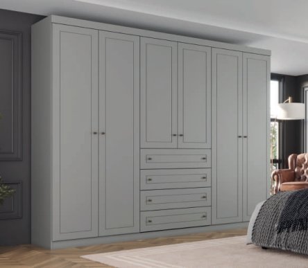 Ropero 6 puertas 4 cajones