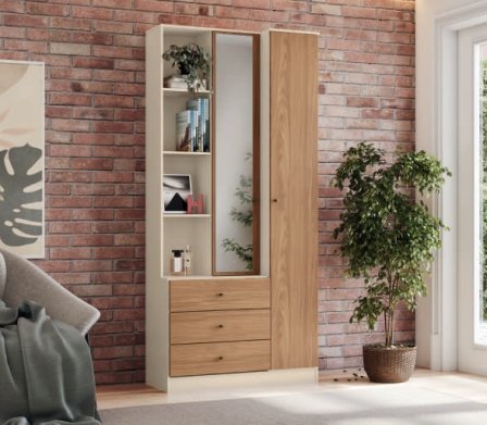 Ropero Multiuso 1 Puerta 3 Cajones - Entrega Inmediata