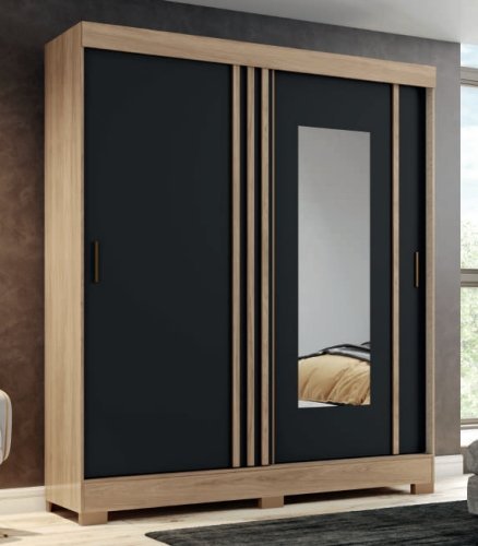 Ropero 2 puertas con espejo