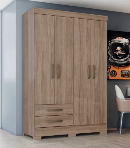 Ropero 3 Puertas 2 Cajones