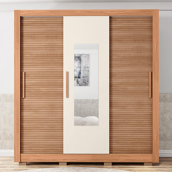 Ropero 3 puertas corredizas con espejo