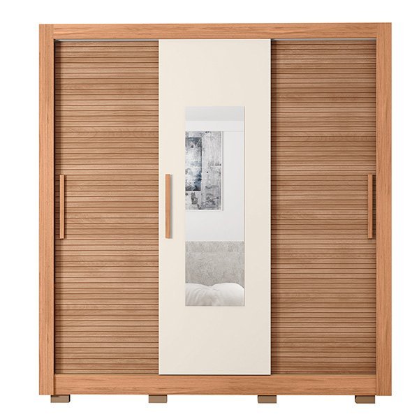 Ropero 3 puertas corredizas con espejo