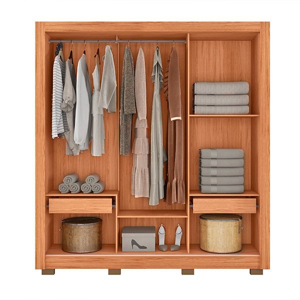 Ropero 3 puertas corredizas con espejo