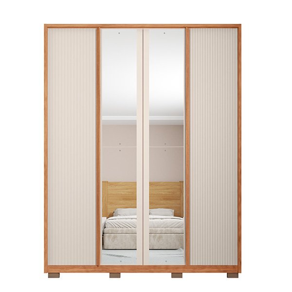 Ropero 4 puertas con espejo