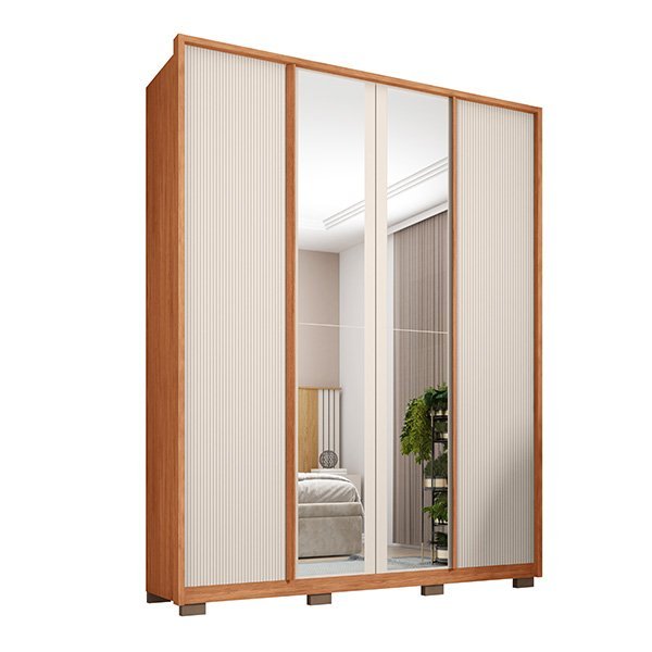 Ropero 4 puertas con espejo