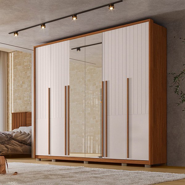 Ropero 6 puertas con espejo