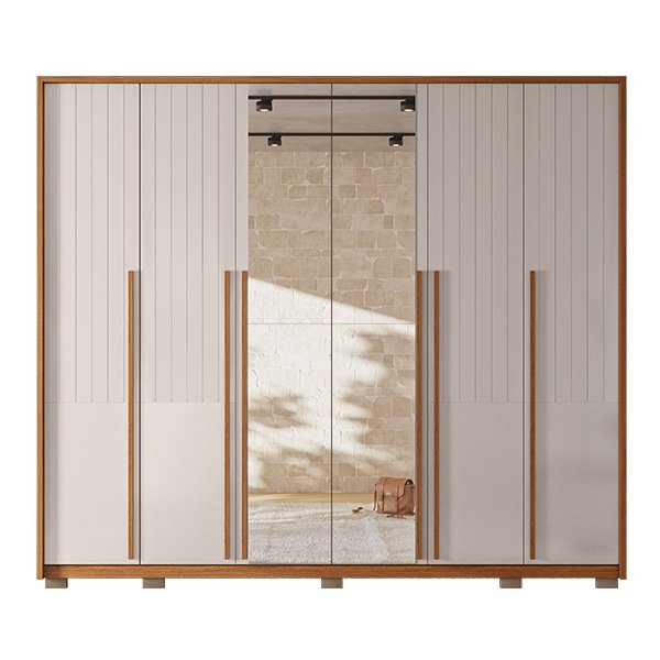 Ropero 6 puertas con espejo