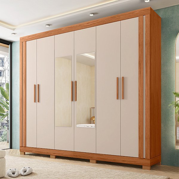 Ropero 6 puertas con espejo