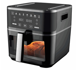 FREIDORA DIGITAL 2 EN 1: FREIDORA SIN ACEITE Y PARRILLA 8L