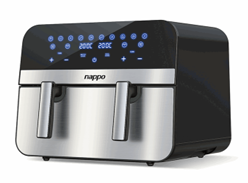 FREIDORA DIGITAL NAPPO SIN ACEITE DOBLE NUTRIFRYER 11L