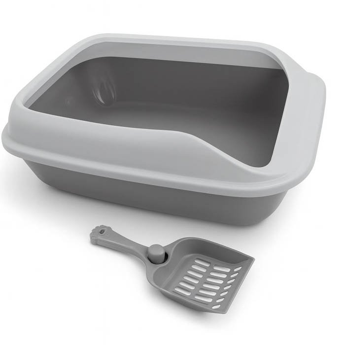 529002-G-3 ARENERO SEMI CERRADO CON PALA SANITARIA GRIS