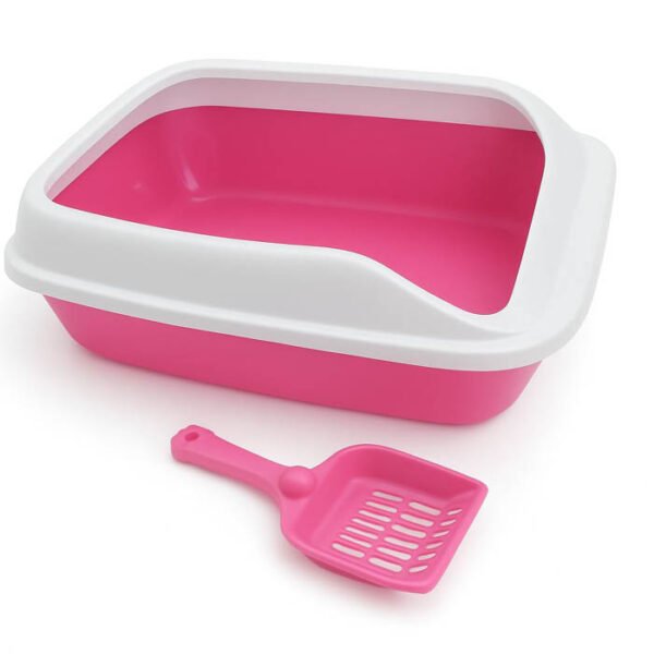 529002-R-3 ARENERO SEMI CERRADO CON PALA SANITARIA ROSA