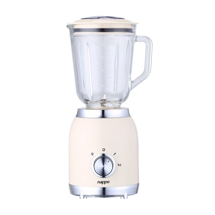 630829-1 LICUADORA ELECTRICA NAPPO VIDRIO 2 VELOCIDADES + PULSO NEL-315 BEIGE
