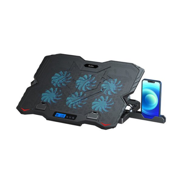 SOPORTE COOLER P/NOTEBOOK 6 VENTILADORES + SOPORTE P/CELULAR KOLKE KVC-770
