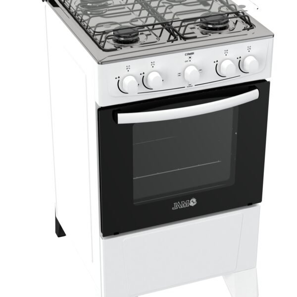 COCINA A GAS JAM COMBI 4H CON HORNO ELECTRICO BLANCO COCINA A GAS JAM COMBI 4H CON HORNO ELECTRICO BLANCO