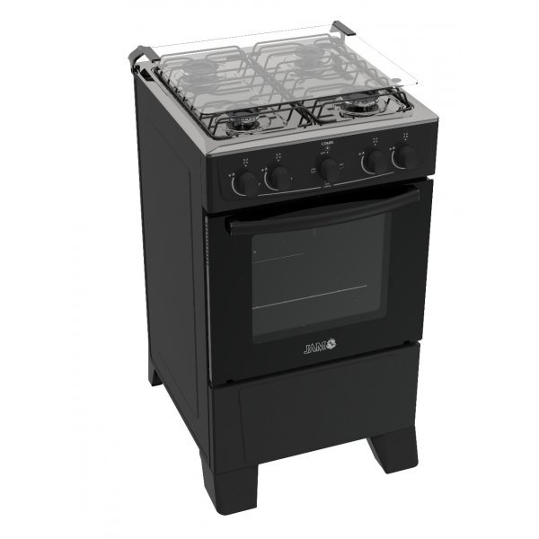 COCINA A GAS JAM COMBI 4H CON HORNO ELECTRICO NEGRO COCINA A GAS JAM COMBI 4H CON HORNO ELECTRICO NEGRO