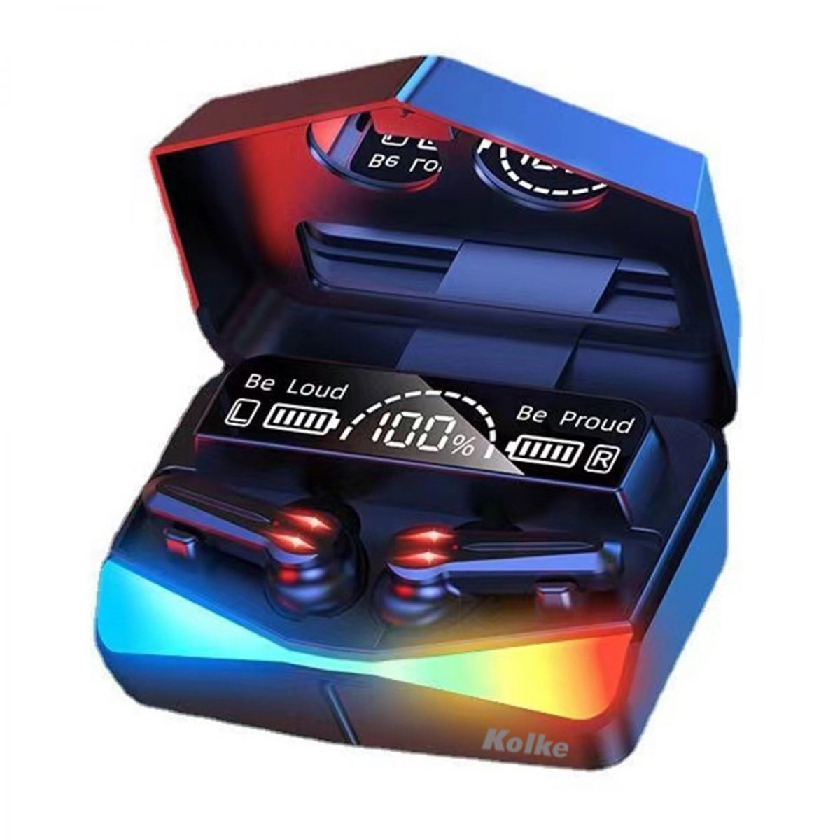 AURICULAR KOLKE TWS CON ESTUCHE Y DISPLAY NOVA KAB-676 NEGRO