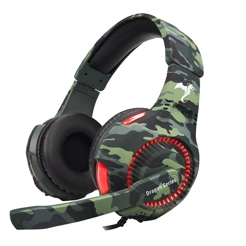 AURICULAR GAMER TROOPER KGA-487 LUZ ROJA