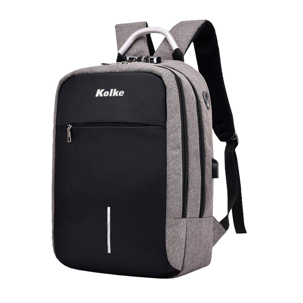 MOCHILA KOLKE KVM-338 C/ CANDADO (GRIS CLARO)